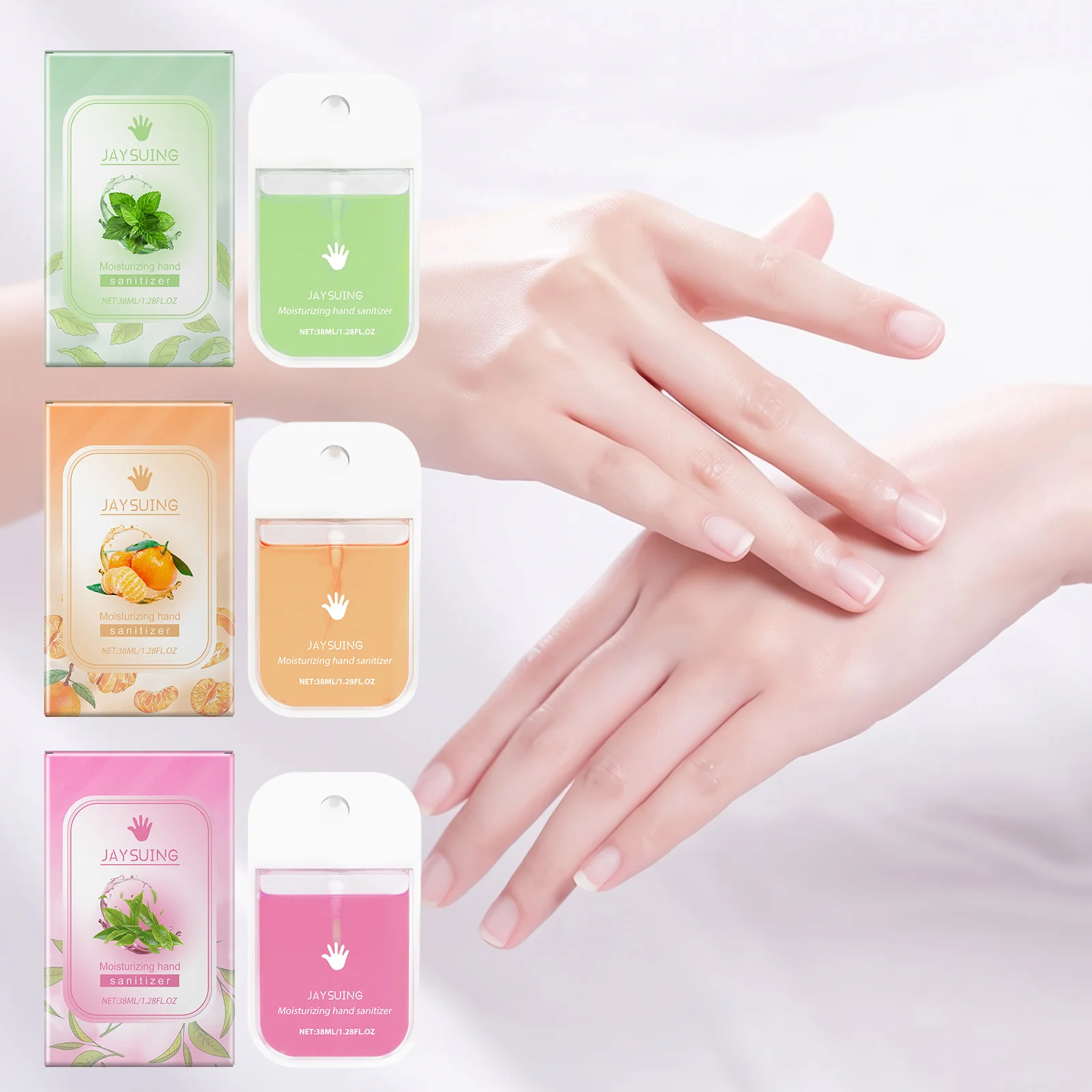 Portable Hand Sanitizer Spray Gentle Cleansing Lasting Fragrance Convenient Hand Sanitizer Refreshing Moisturizing Daily Care