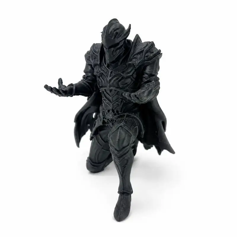 Dark Fantasy Medieval Knight Pen Holder 1Pcs 3D Printed Kneeling Warrior Statue Unique Office Desk Decor Gift