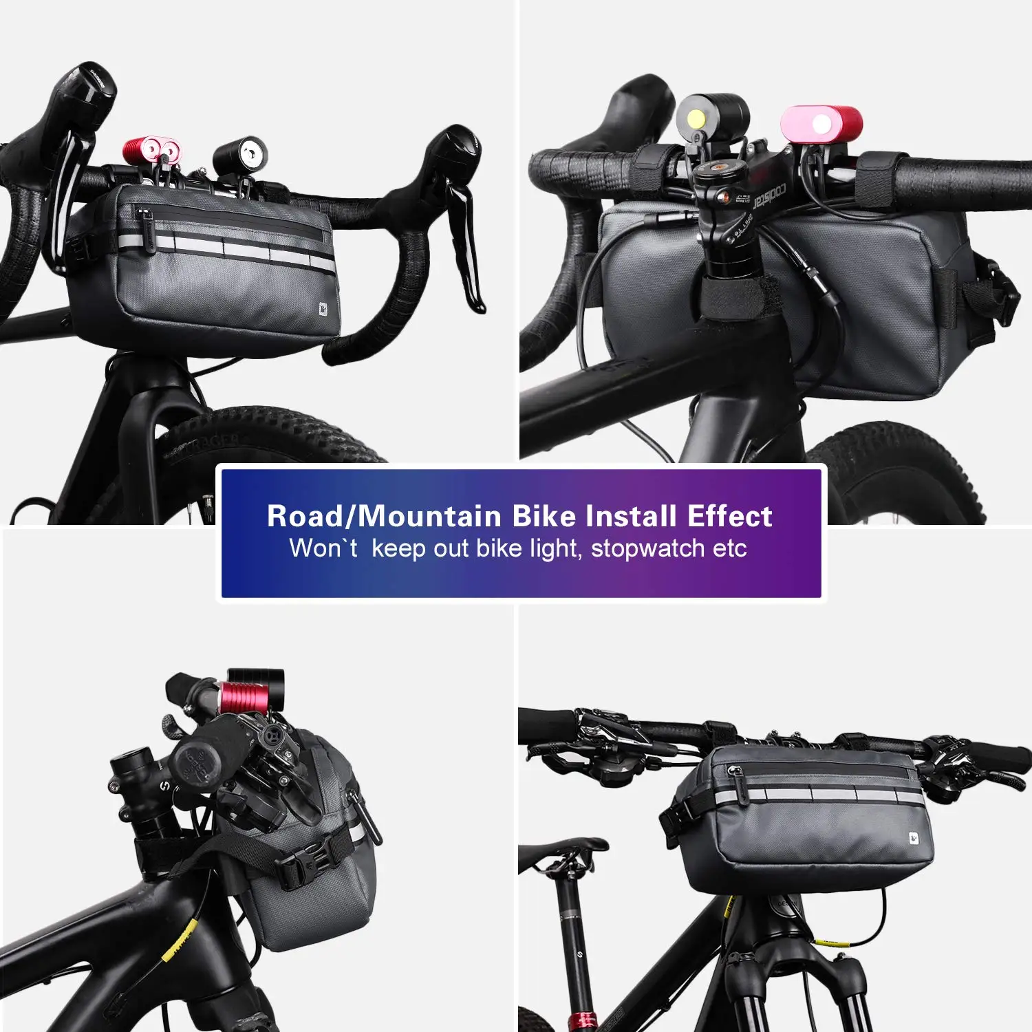 Bike Bag Waterproof  Handlebar Bag Bicycle Front Pouch Shoulder Waist Pack for Sport Bicycle Professional Cycling Accessories