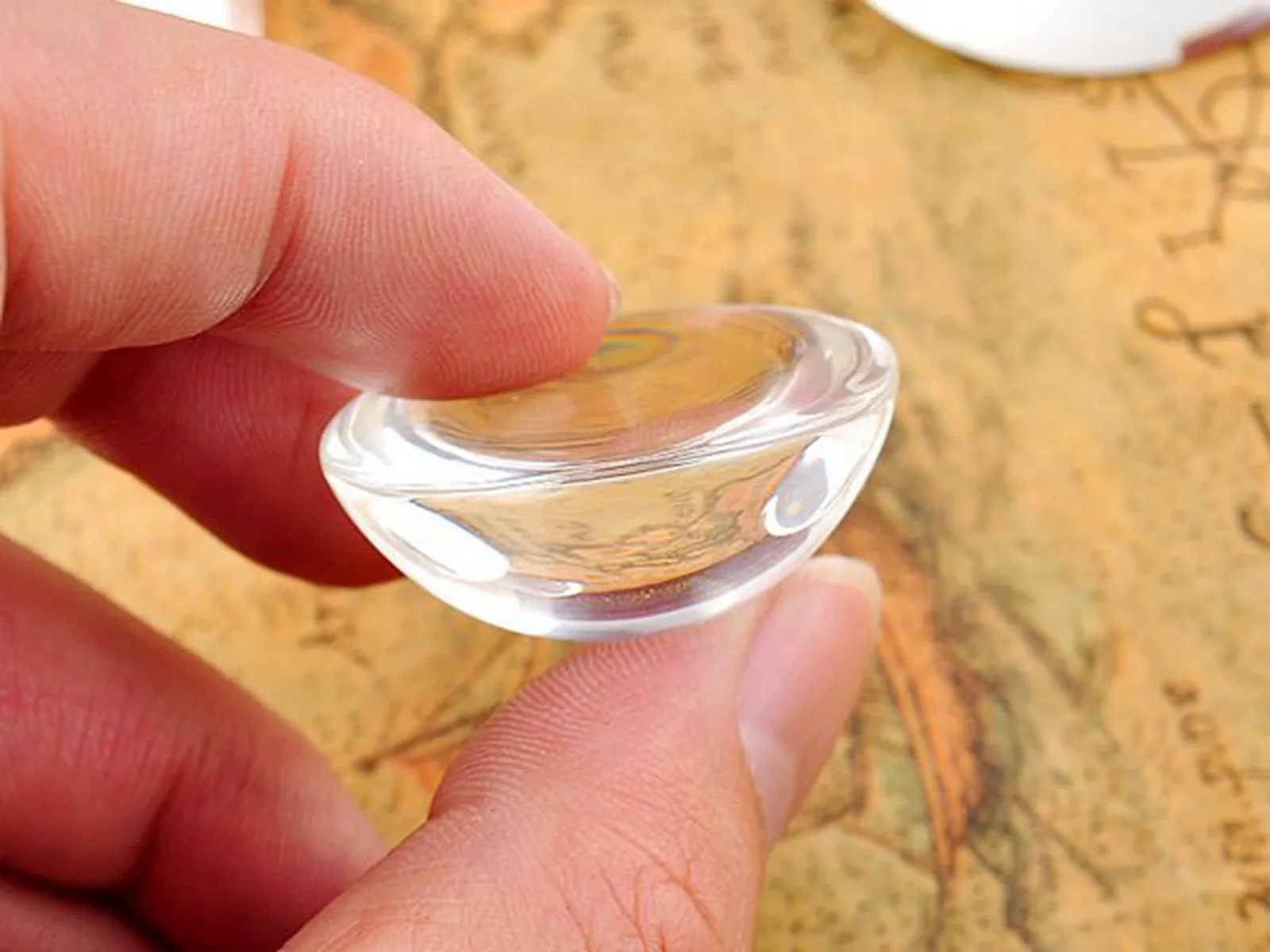100pcs Transparent Flatback Glass Cabochons 8mm - Half Sphere Domes for DIY Jewelry, Nail Art, Craft Decor