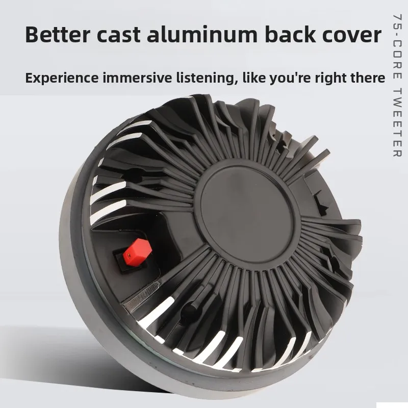Factory Direct Gertsound XY750-2LR Titanium Compression Driver Tweeter 75mm Voice Coil 1CH 100-300W Professional Metal Cabinet