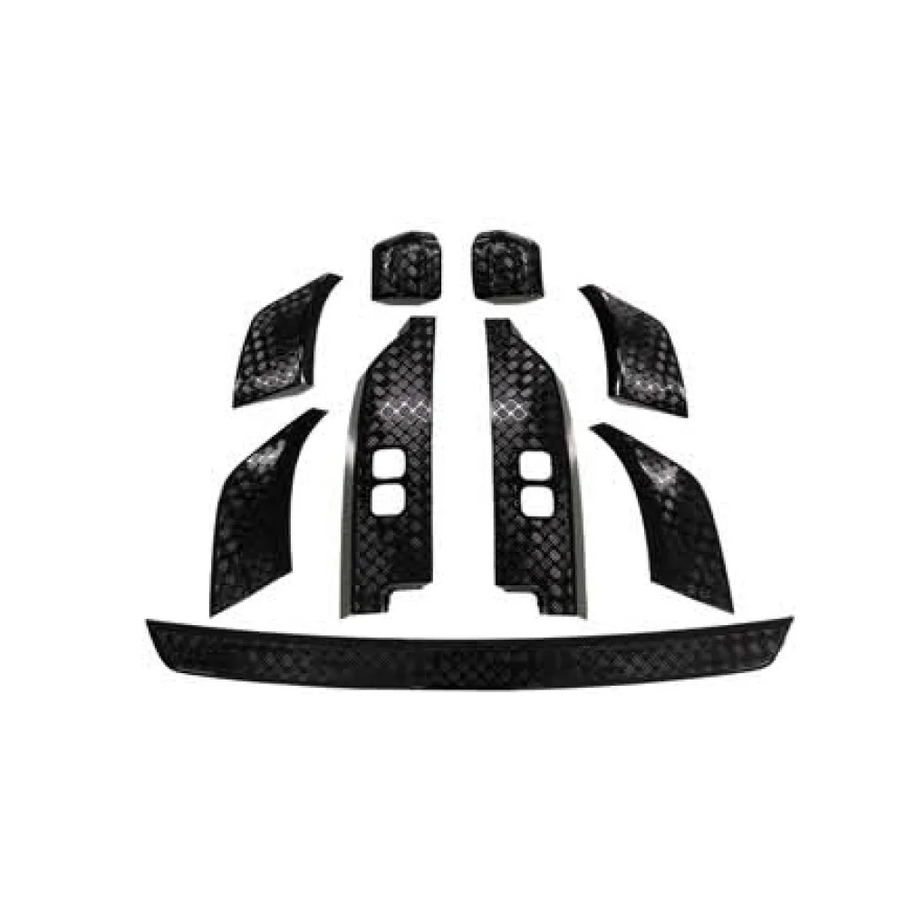 

Suitable for Matte black exterior trim kit Suitable for Land Rover Defender 110