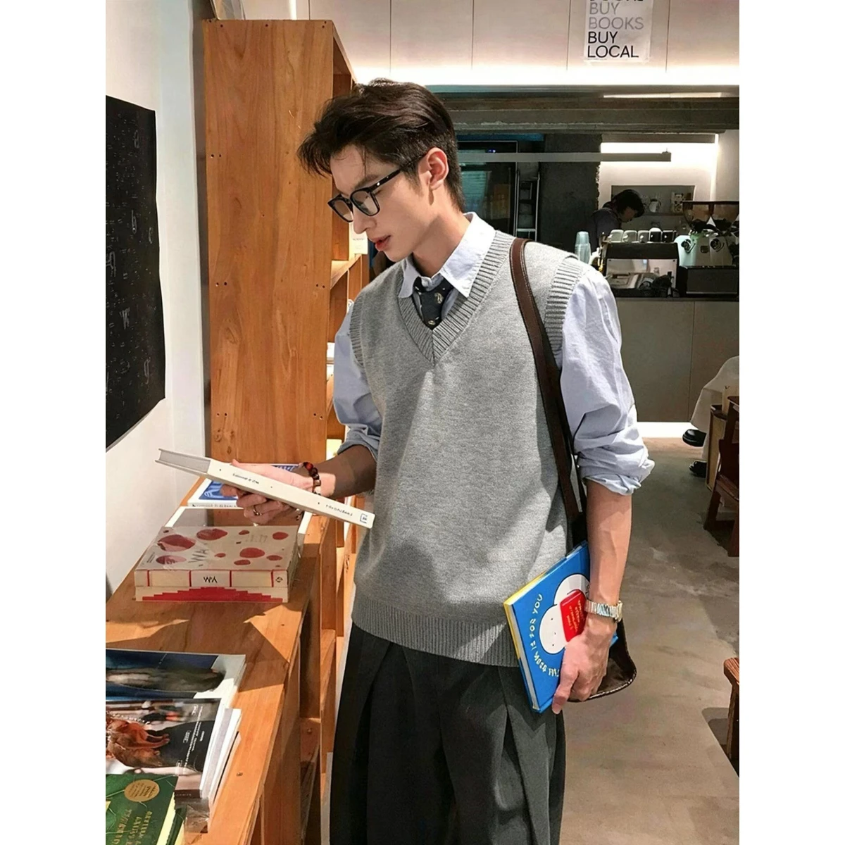 

Ретро-жилет рабочий мужской с множеством карманов, свободный повседневный модный китайский трендовый функциональный легкий жилет в стиле BF