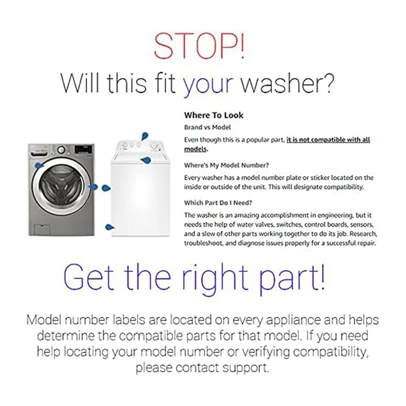 WH08X32657 Clothes Washer Lid Lock And Wire Harness Replacement Model Specific Not Universal