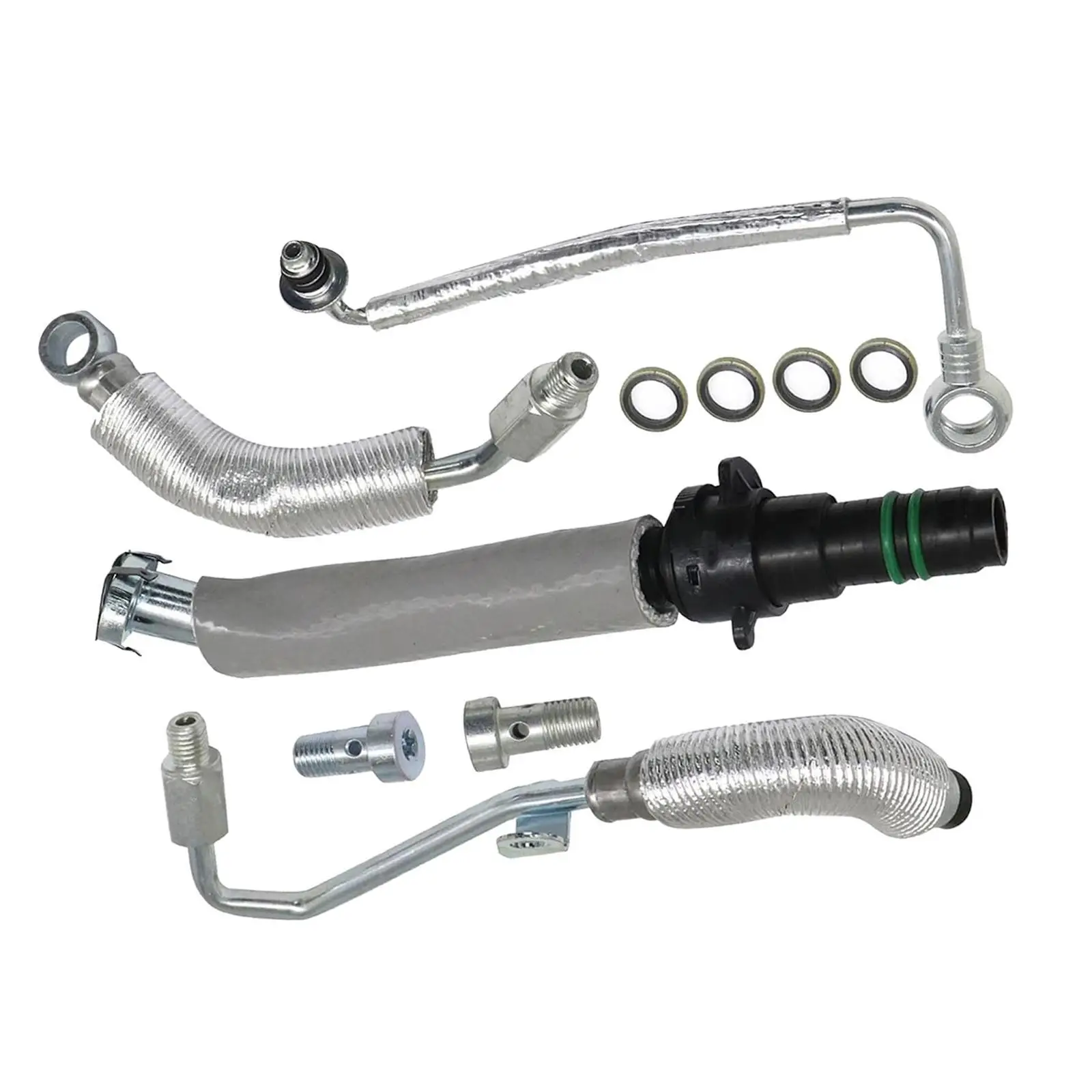 Turbocharger Oil Return feed Pipe Hose Kit 55587854 25200947 Easy to Install for Chevy Cruze Sonic Trax Auto Accessories