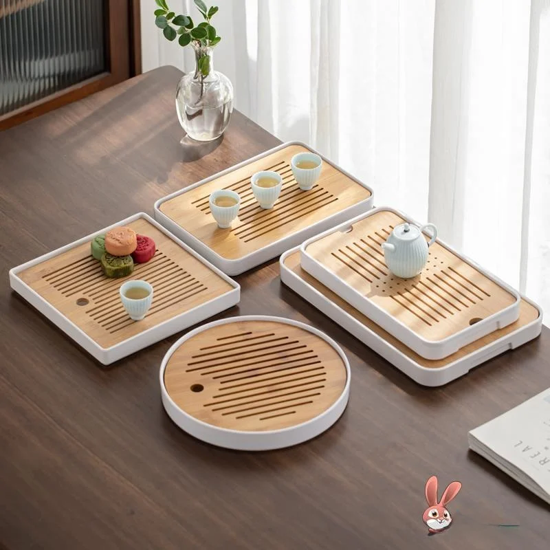 Simple Small Tea Tray Bamboo Tea Set Accessories Serving Tray New 2023  Tea Ocean Table Chinese Style Tea Board