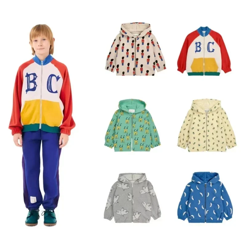 

BC Outerwear 2024 AW New Boys and Girls Hoodie Long Sleeve Cartoon Printed Top Sweatshirts