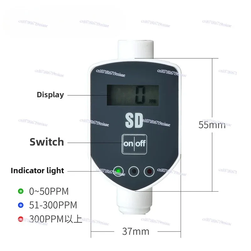 Pipeline TDS Water Quality Monitor Aquarium Fish Tank Water Change Embedded Test Pure RO Machine Water Quality