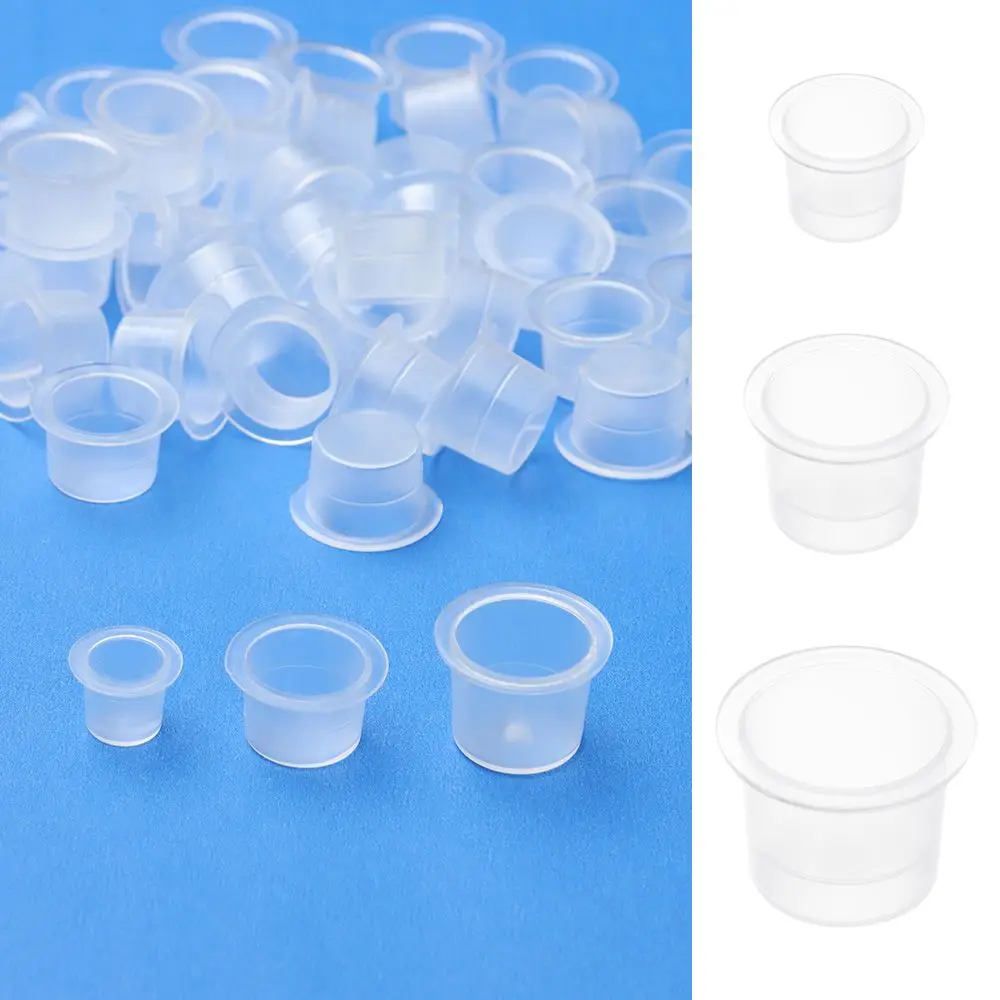 

Jars Stand Makeup Pigment Cup Plastic Cups Disposable Tattoo Ink Caps