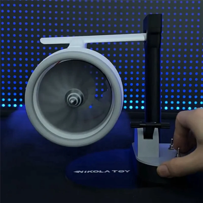 Vlag Turbo Desktop Fan Turbo Fan Upgraded Engine Model Jet Fan USB Fan With Atomization Blue Light Tail Flame Device