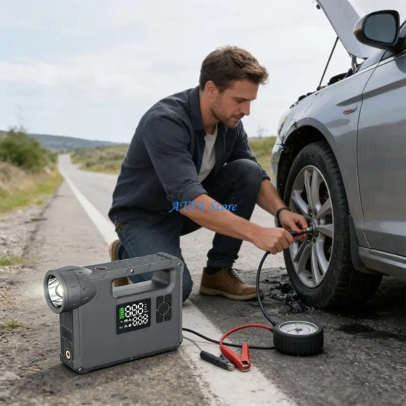 U13C Complete 12V Emergency Power Supply For Vehicles And Tire Inflation Needs
