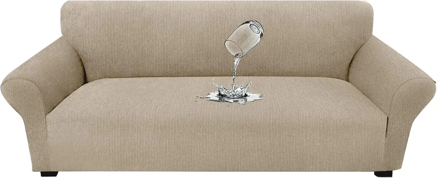

Waterproof Stretch Non-Slip Sofa Slipcover with Elastic Bottom, Leakproof Furniture Protector for Pets, Washable