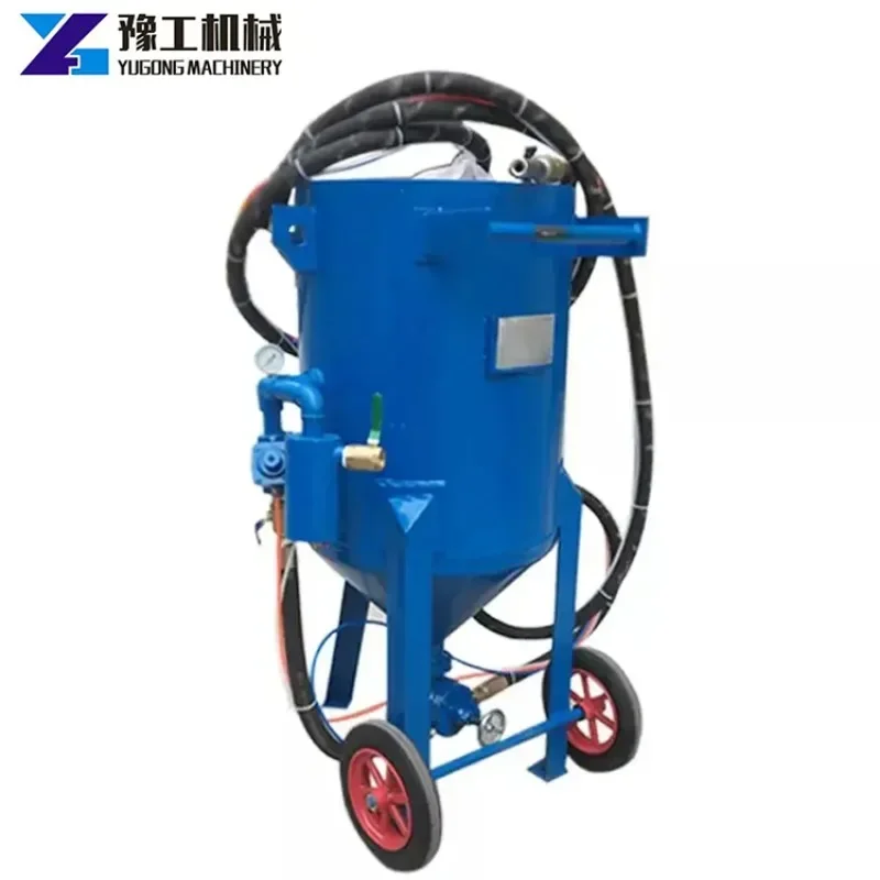 YG Small Auto Sandblaster Dry Sandblasting Machine for Surface Cleaning