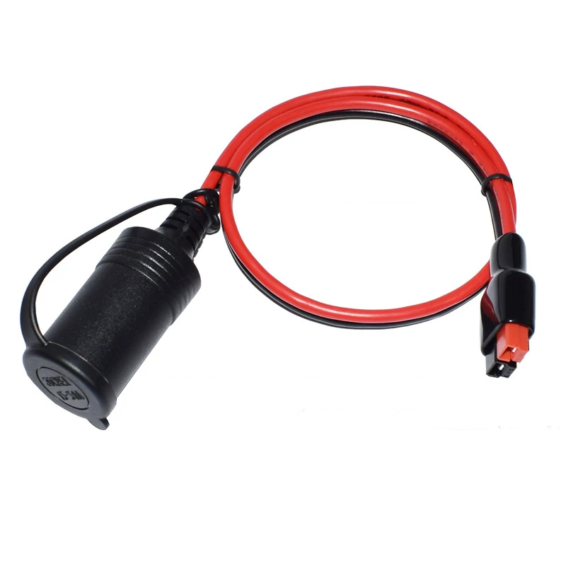 12V Female Cigarette Lighter 12AWG 30A Heavy Duty Cable with Anderson Powerpole For Device Transfer/Connection 0.5m