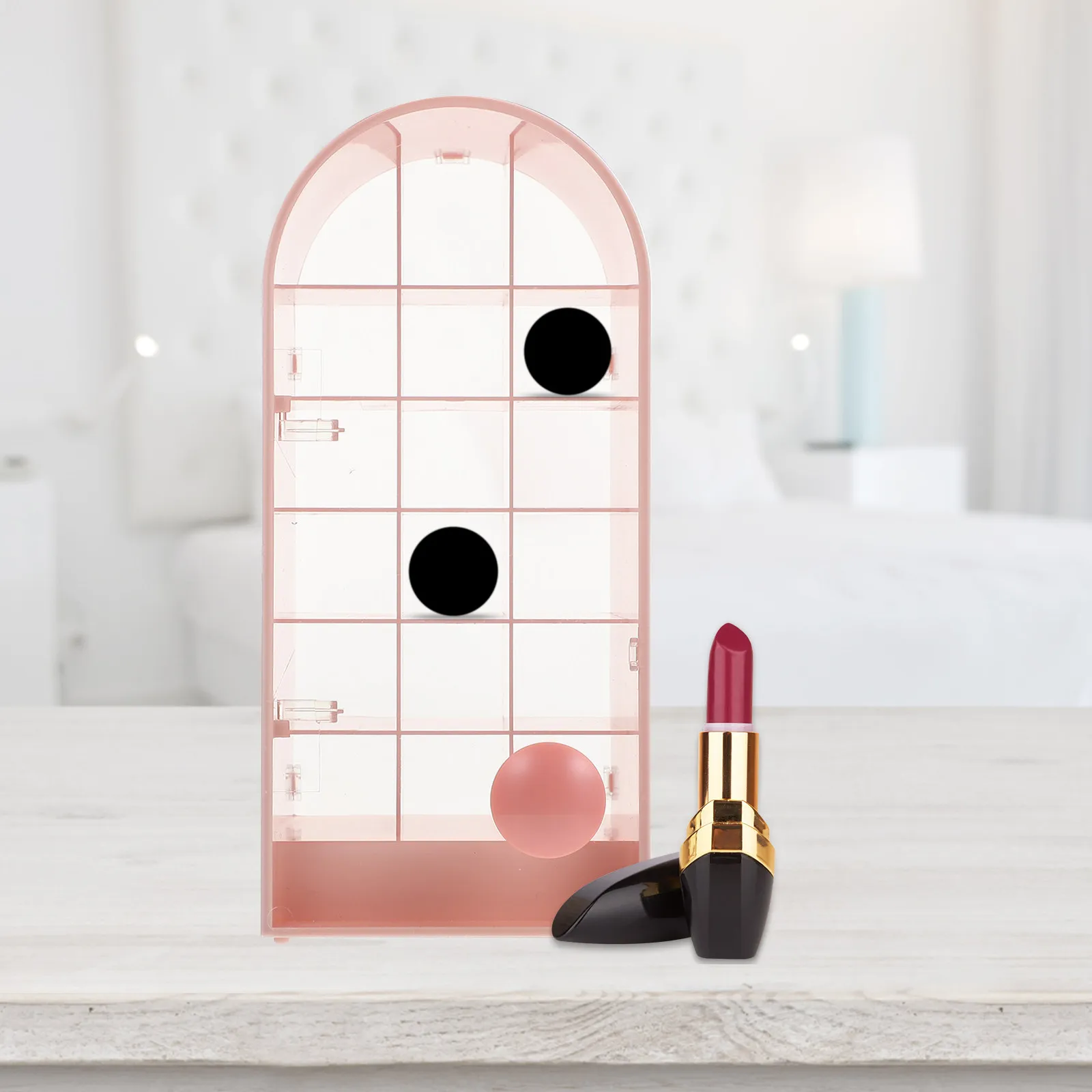 Lipstick Organizer Display Stand 18 Slot Compact Lightweight Lipstick Storage Case for Home Store Use Lip Gloss Box Makeup