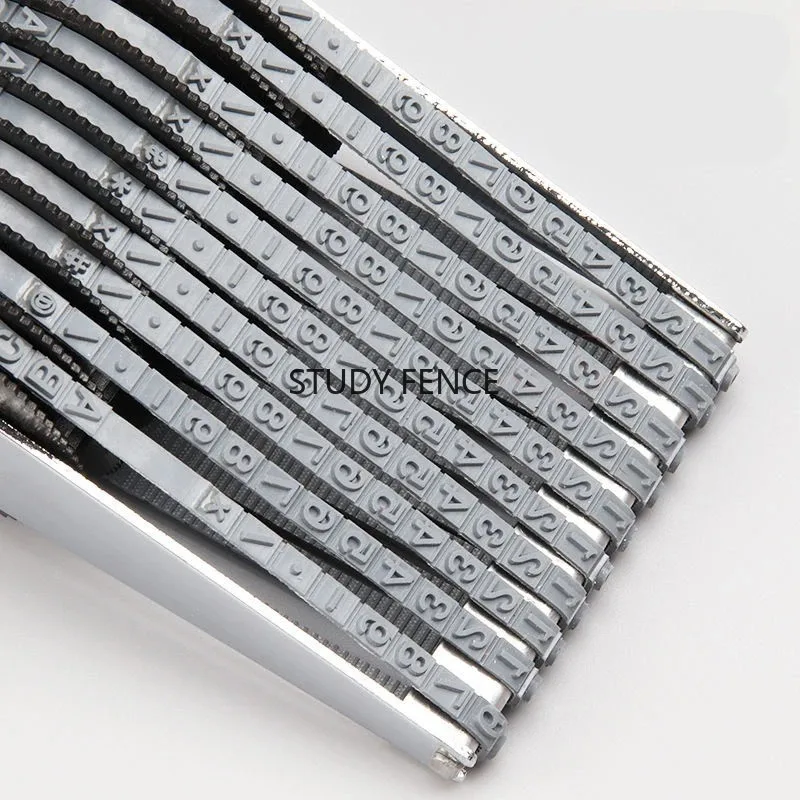 Letter A-Z Number 0-9 Free Combination Stamp for Store School Bank Office Factory Adjustable Rolling Seal Code Printing Stamp