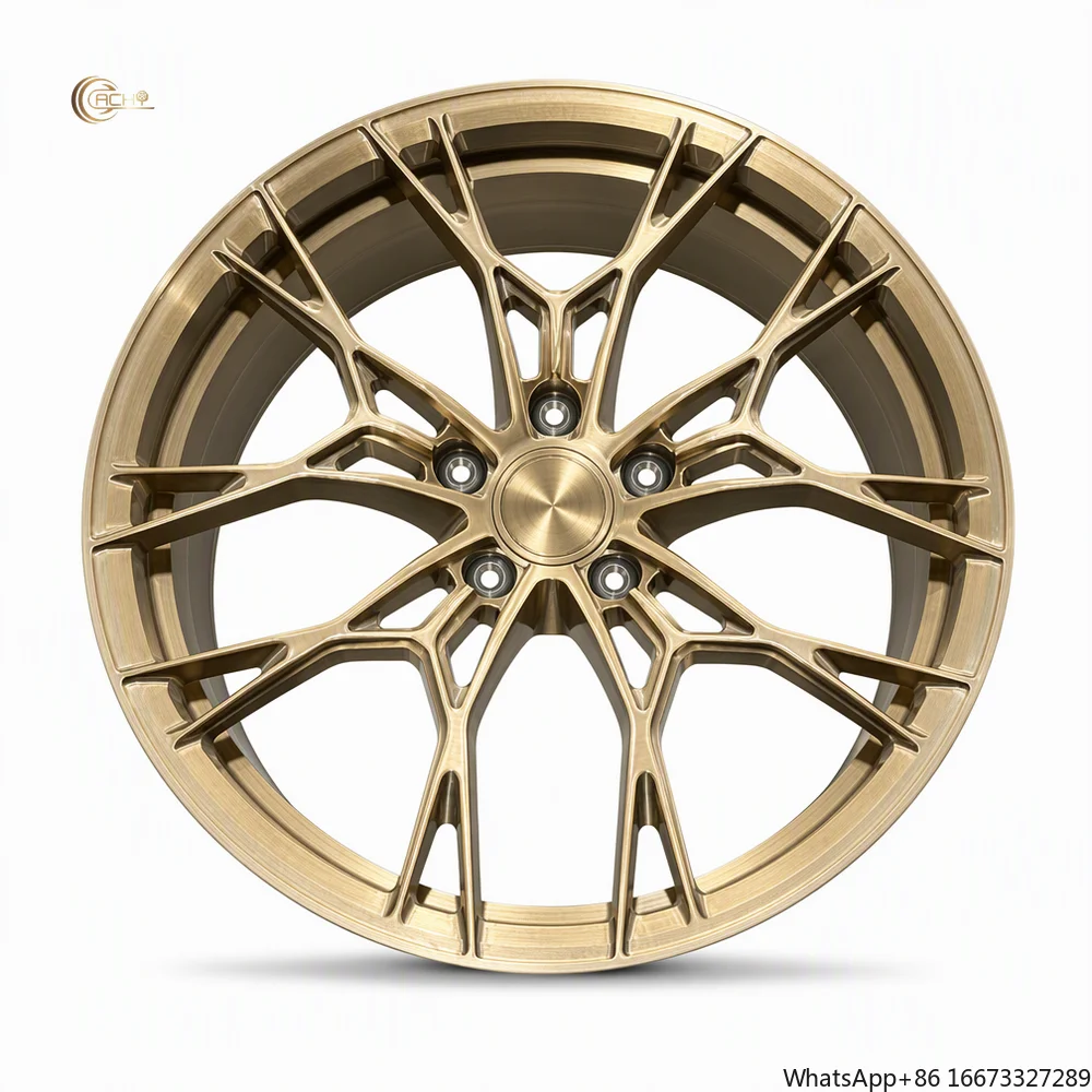 Custom T6061 Forged Alloy Wheel Geometric Multi Spoke Design Adjustable Size ET Center Bore With Certification