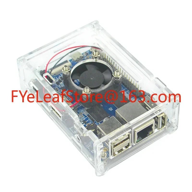 Hot salesSuitable for Orange Pi PC acrylic shell, cooling fan cooling PC transparent protective box