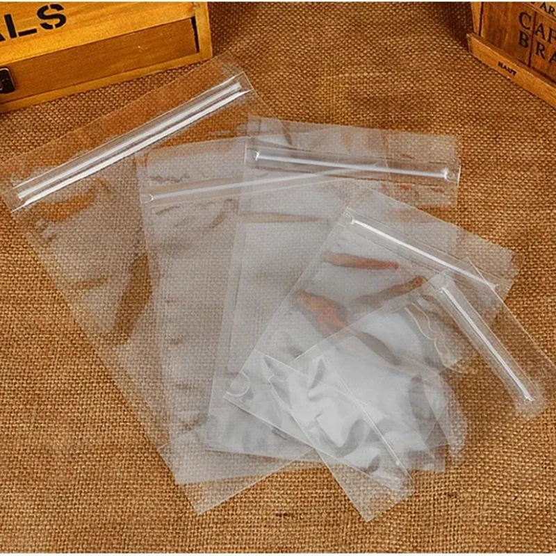 High Definition Transparent Self Standing  Self Sealing Storage Bag Dry Fruits Rice Plastic Packaging Bag Zipper Packing Bags