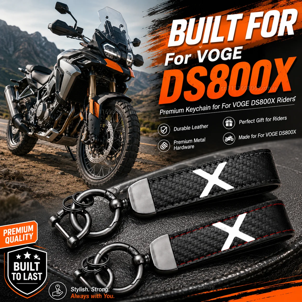 

High-Grade Leather Motorcycle Keychain Holder Keyring Accessories For VOGE DS800X DS 800 DS DSX800 DS 800X Rally 2025 2026