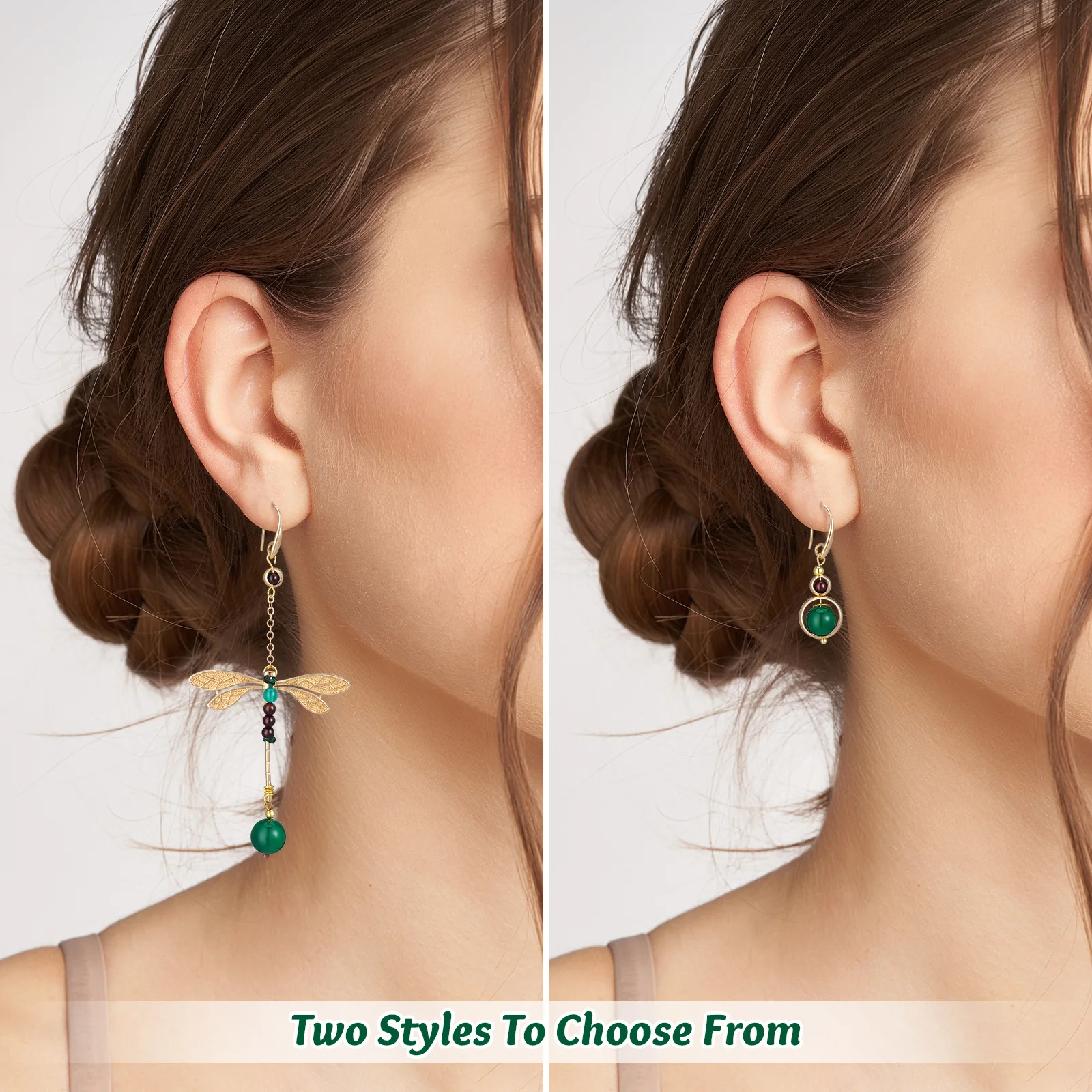 

Retro Earrings Dragonfly Design Lightweight Asymmetric Ethnic Style Fashion Jewelry For Women Girls Stylish Earrings