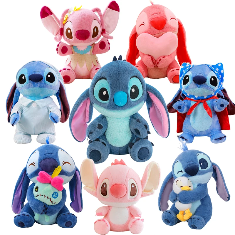 20-35 см популярная плюшевая кукла Kawaii Stitch, игрушки, аниме Lilo & Stitch, мягкая кукла, плюшевые игрушки, детские подарки на день рождения, Рождество