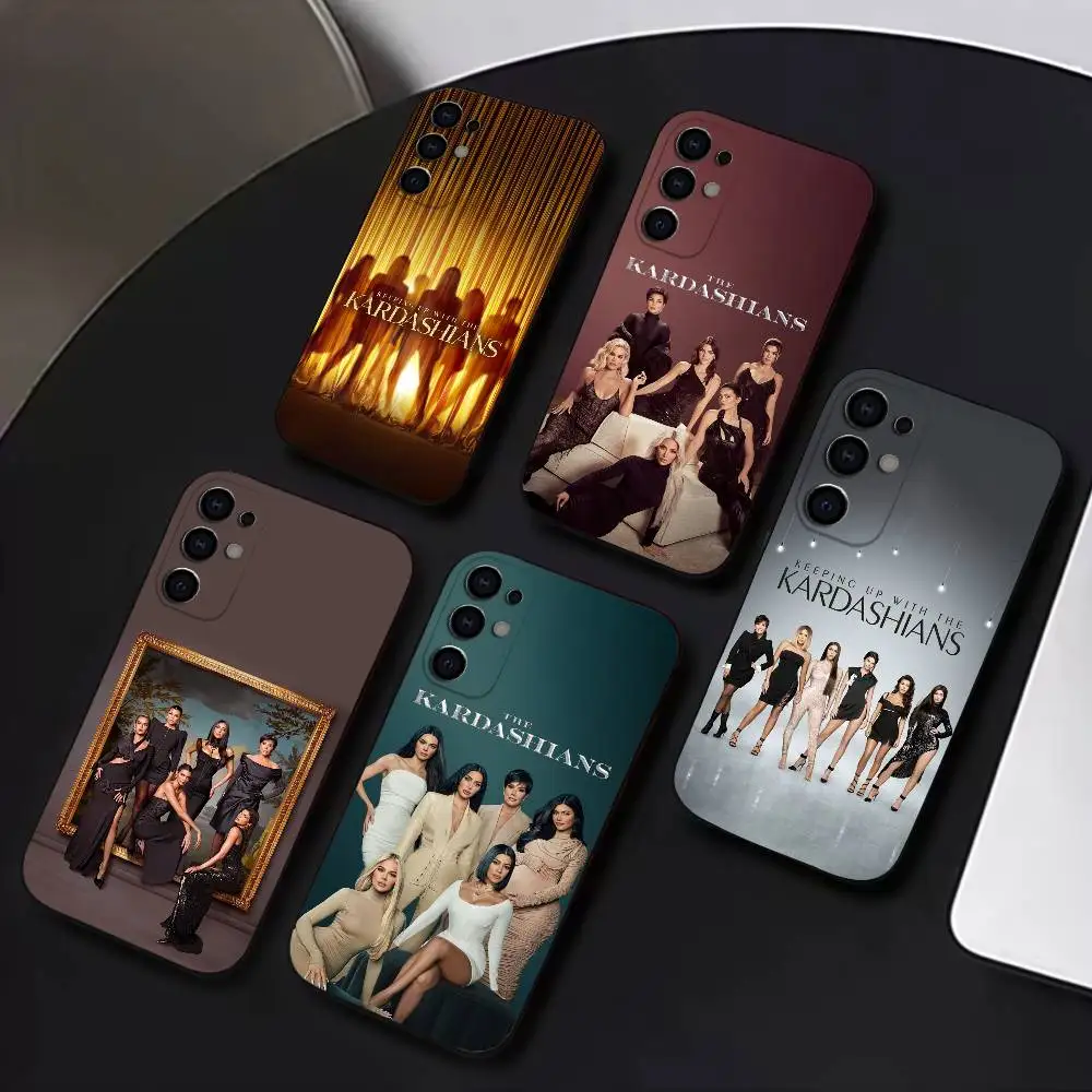Keeping Up with the K-Kardashians Phone Case For Samsung S25,S24,S21,S22,S23,S30,Ultra,S20,Plus,Soft Silicone Black Cover