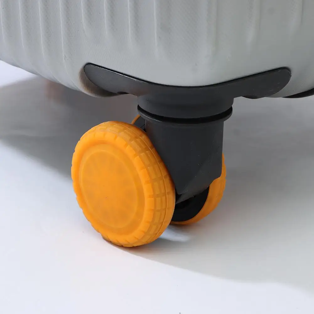 Silicone Luggage Wheels Protector Suitcase Parts Axles Noise Wheels Guard Cover Travel Luggage Caster Shoes Reduce Wheel Wear