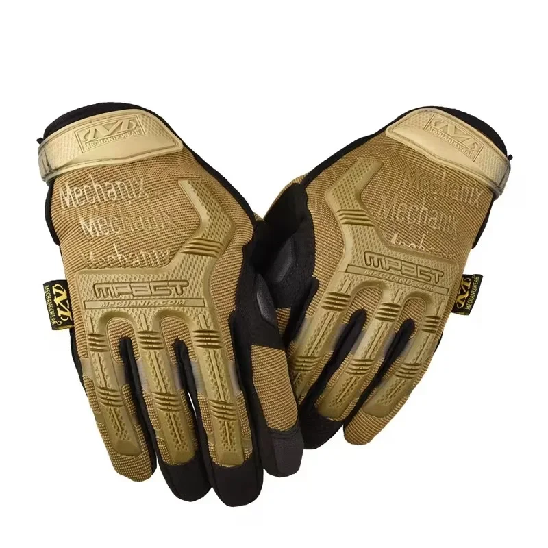 Guantes tácticos antideslizantes para deportes al aire libre, guantes militares para fanáticos con pantalla táctil, medio dedo completo, súper técnico, guantes de dedo largo