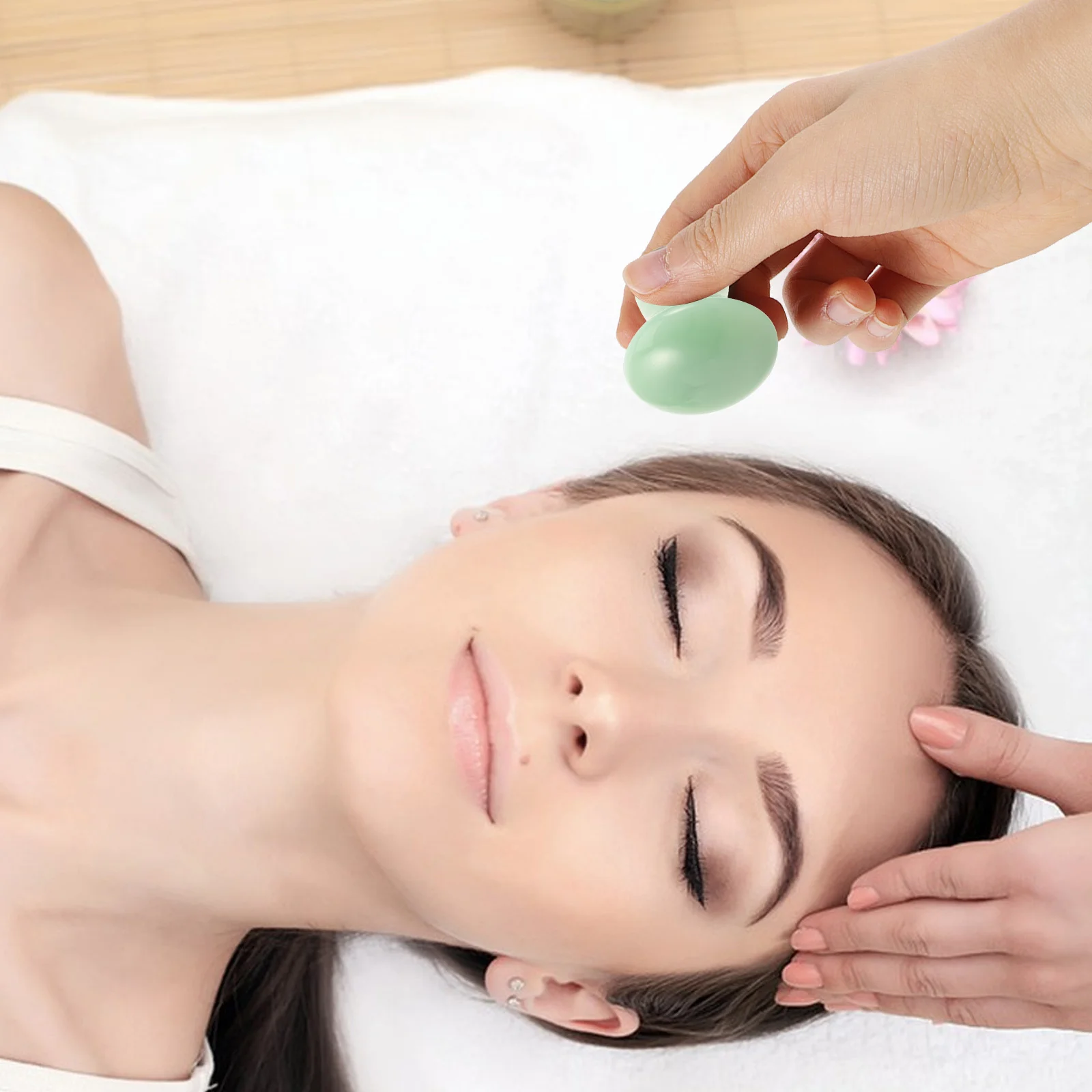 

2Pcs Jade Gua Sha Facial Tools Mushroom Shape Skin Care Massage Stone Eye Face Scraper Beauty Massager Guasha Facial Tool