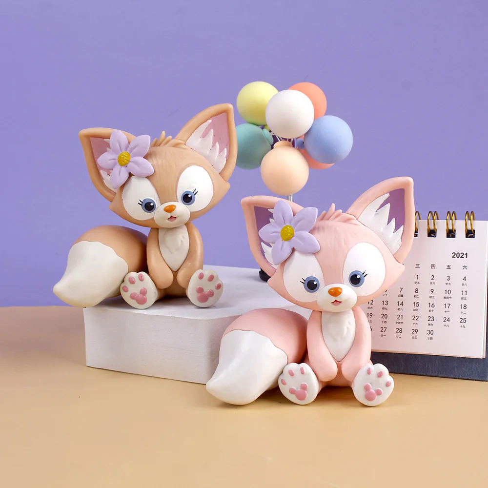 

Фигурка героя мультфильма Disney, милая фигурка дуффи из мультфильма линабол, волнистая игра, хобби, кавайная машинка, украшение для торта, подарки для мальчиков и девочек