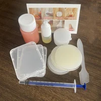 Película de goma de silicona para impresión de huellas dactilares, molde translúcido DIY, patrón de tarjeta perforadora hecho a sí mismo, juego de herramientas de molde duradero