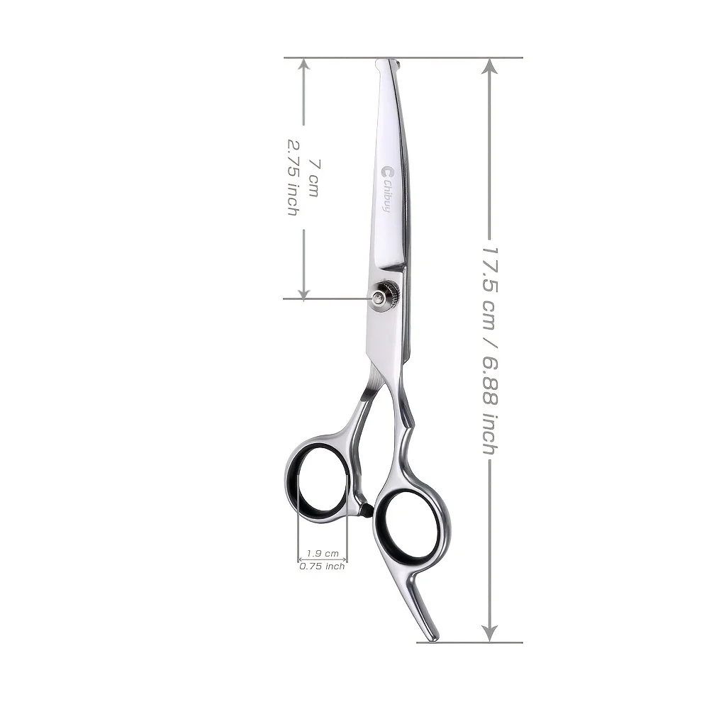 Pet Scissors 1 Piece of Pet Metal Curved Scissors
