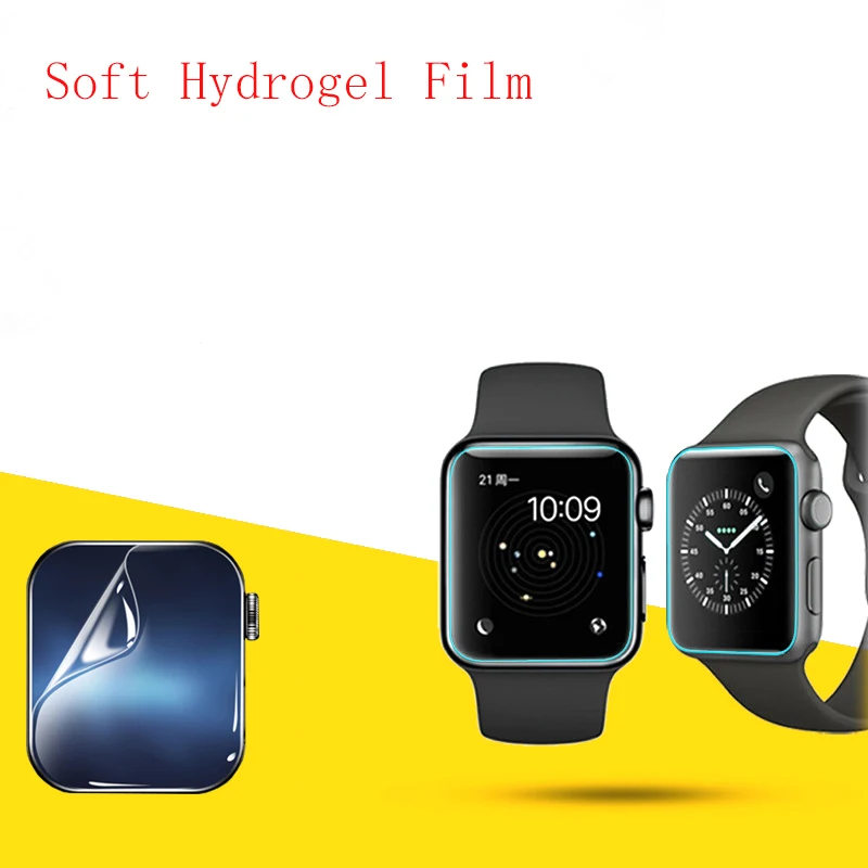 부드러운 하이드로겔 필름 투명 HD 보호대 보호 가드 스마트 워치, 애플 워치용, 42mm, 10 개