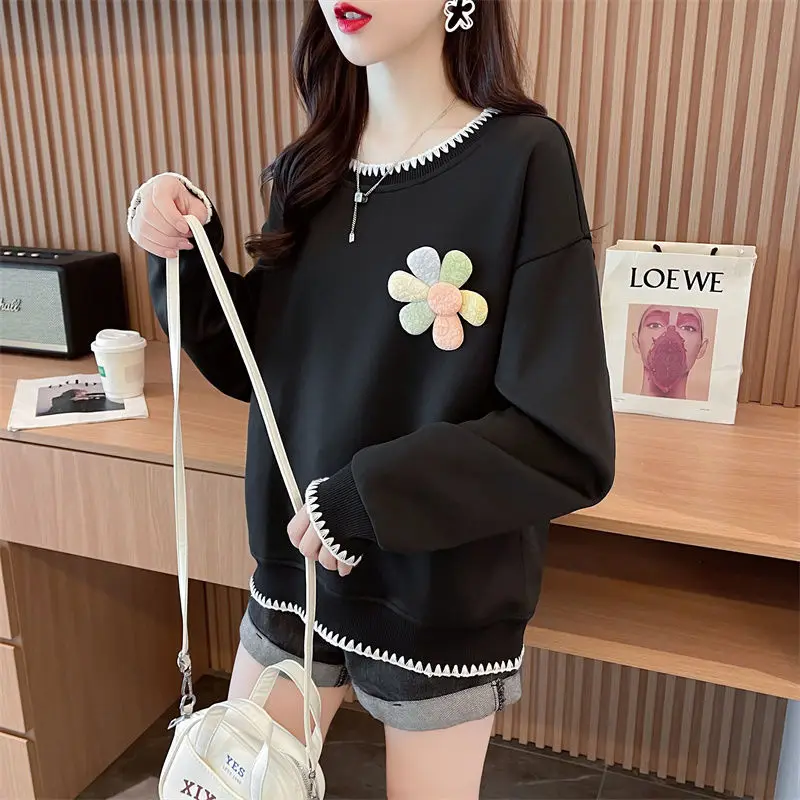 Moletons femininos primavera outono estilo solto ajuste moda confortável inverno zíper tendência simples usar unisex em torno do pescoço