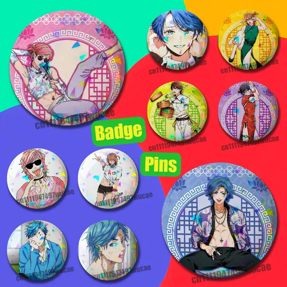 For Y-Yarichin YBC Ayato Yuri Yui Tamura Emblem Custom Pin Insignia Badge Cover Ornament Brooch Button Laser Film