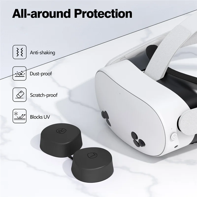 الغطاء الواقي تحكم القبضات VR شل غطاء VR غطاء من السيليكون غطاء الوجه غطاء للعدسات لملحقات ميتا كويست 3S