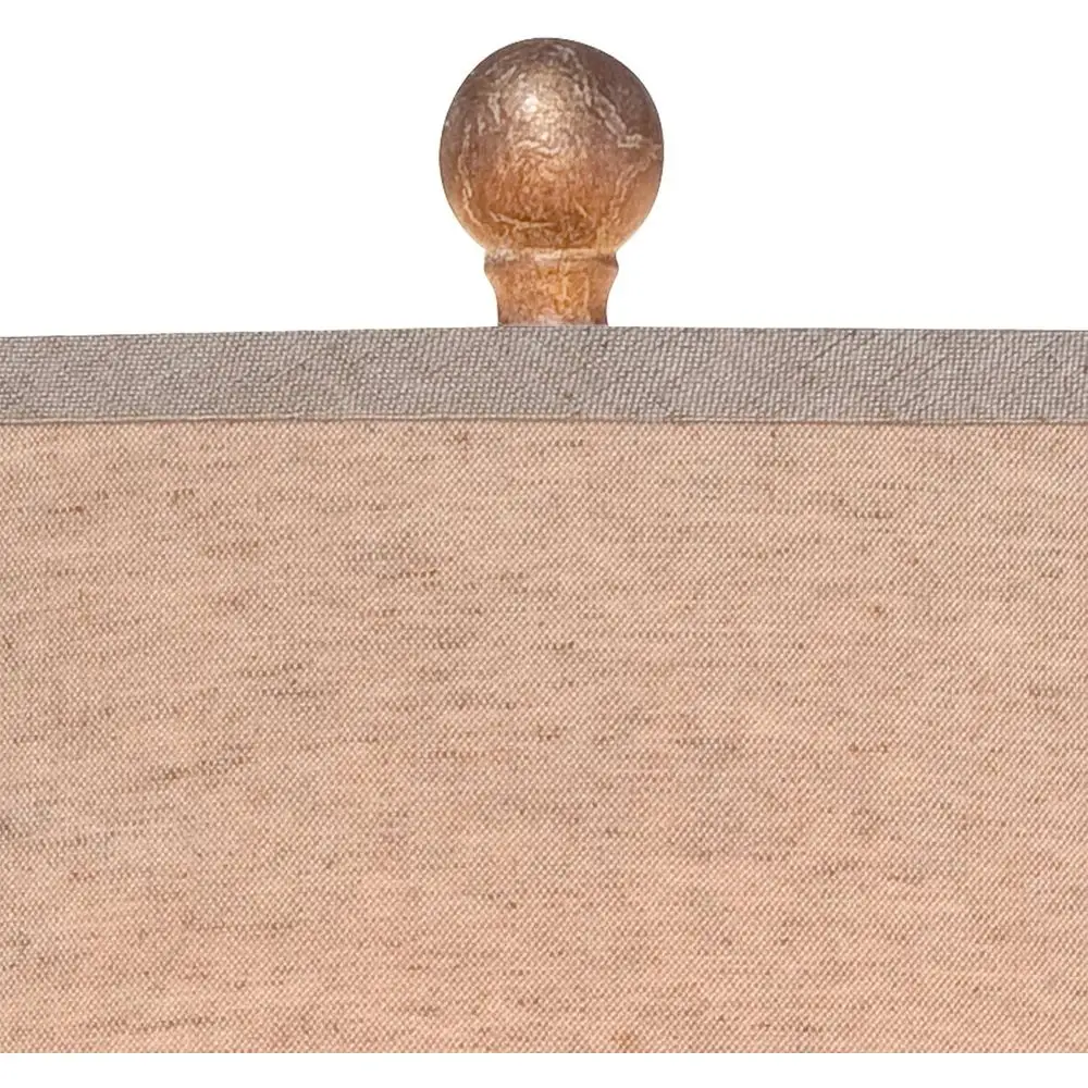 Rustic Farmhouse Style 29 Tall Table Lamp Set, Brown Hammered Metal Base, Off-White Empire Shade, Perfect for Home Decor