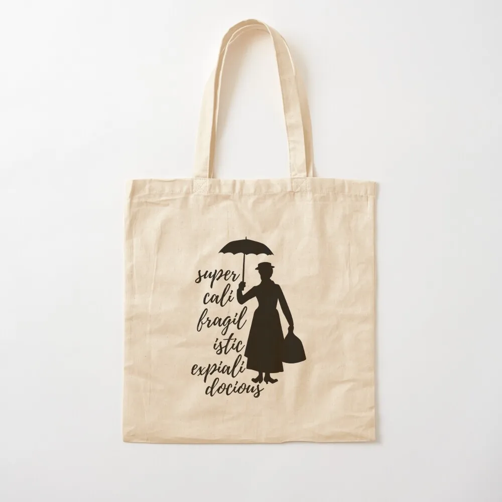 

Mary Poppins - Supercalifragilisticexpialidocious Tote Bag shopping cart bags Fabric bag Canvas Canvas Tote Bag