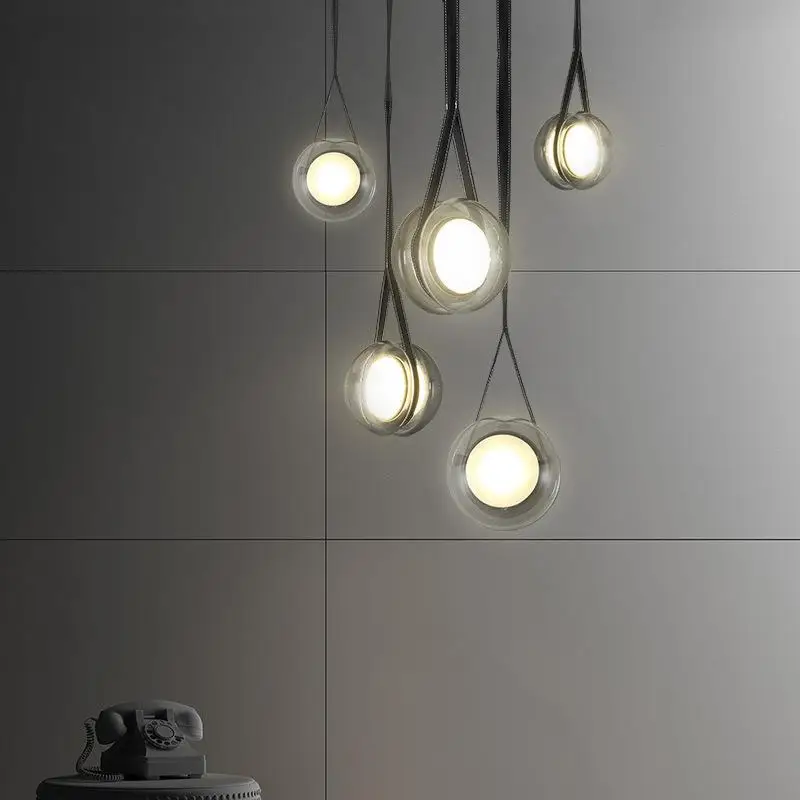 

Danish Glass Ball Pendant Lamp Ceiling Hanging Light Chandelier Kitchen Dining Room