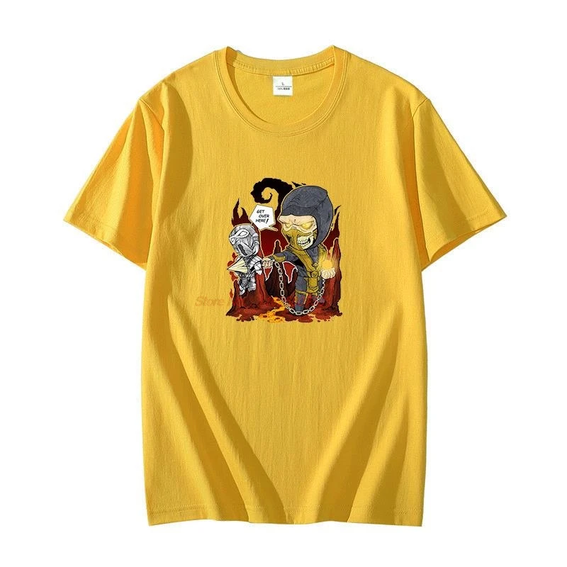 

Classic Mortal Kombat X t shirt for men Short Sleeve Deadly There Casual Video Games graphic t shirts short sleeve t-shirts