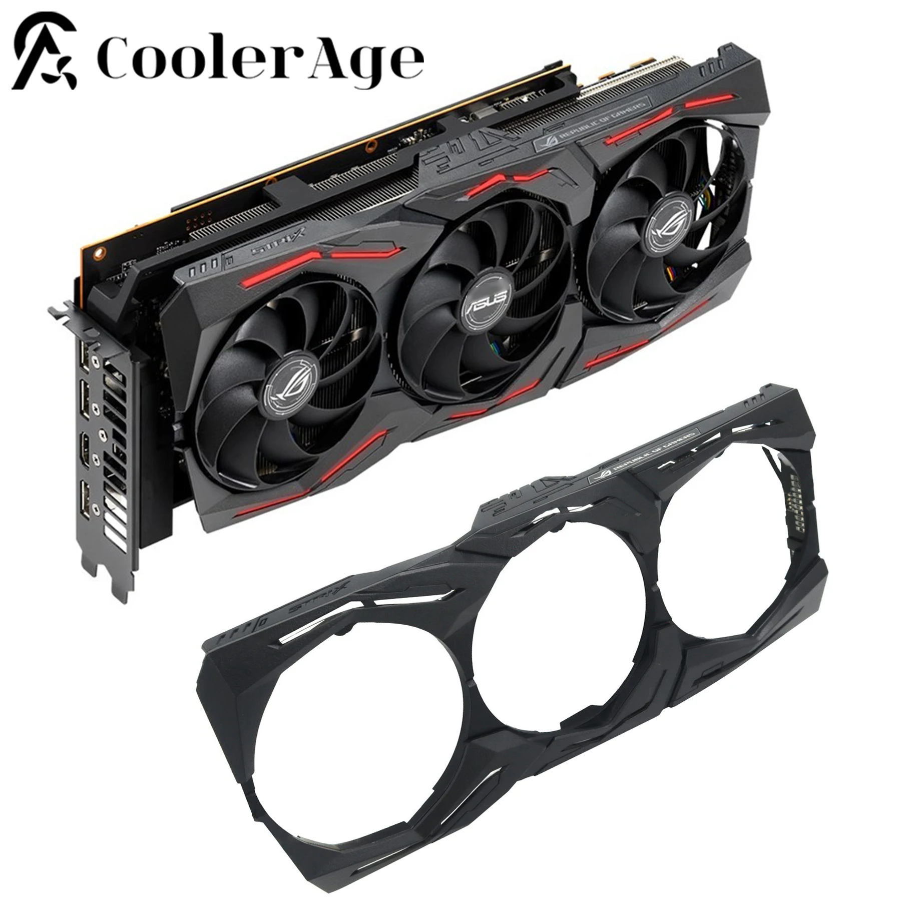 

For ASUS RX 5600XT 5700 5700XT RTX 2060 2060S 2070 2070S 2080S 2080Ti Replacement Graphics Card RGB Shell