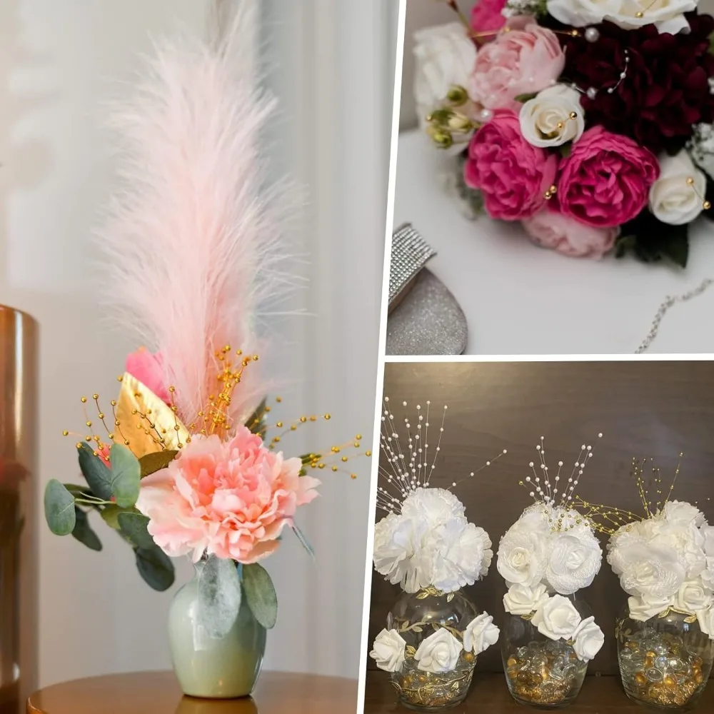 10 Teile/Bündel Braut Hochzeit Perle Bouquet Party Dekoration Perle String Bead Kranz Party Fotografie Prop Decor DIY Zubehör – Detail 8