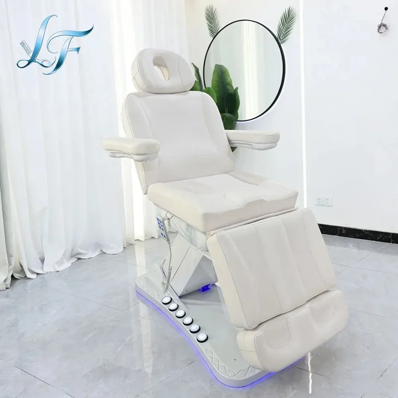 Latest Modern Adjustable Massage Table Brown Electric Lash Tech Bed Aesthetic Clinic Bed