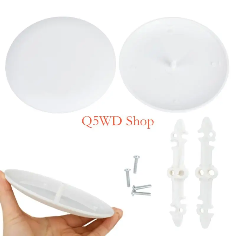 Q5WD 2Pcs Universal Round Cover Plates For Ceiling Fan And Recessed Lighting Openings