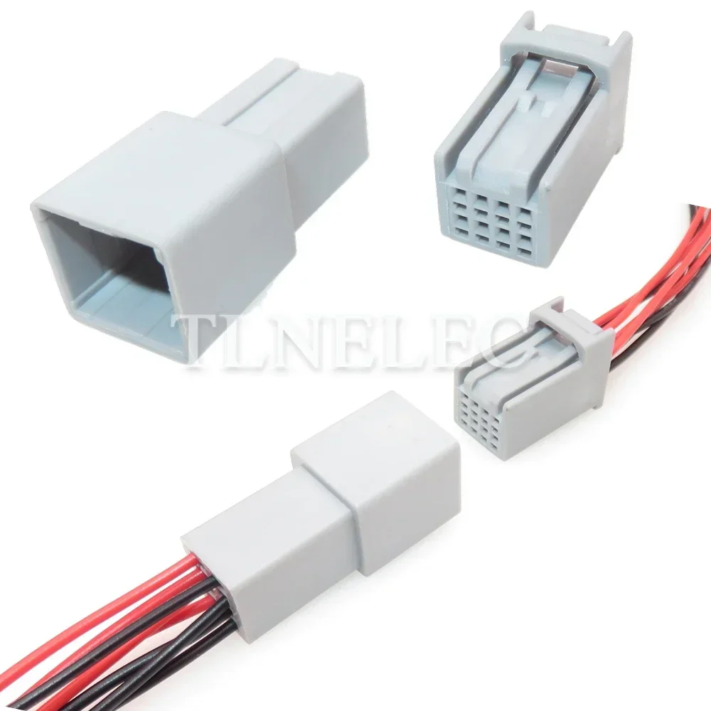8 Pin Way Car Multimedia CD Small Current Socket with Wires Auto Navigation Host Instrument Electrical Cable Connector For Honda