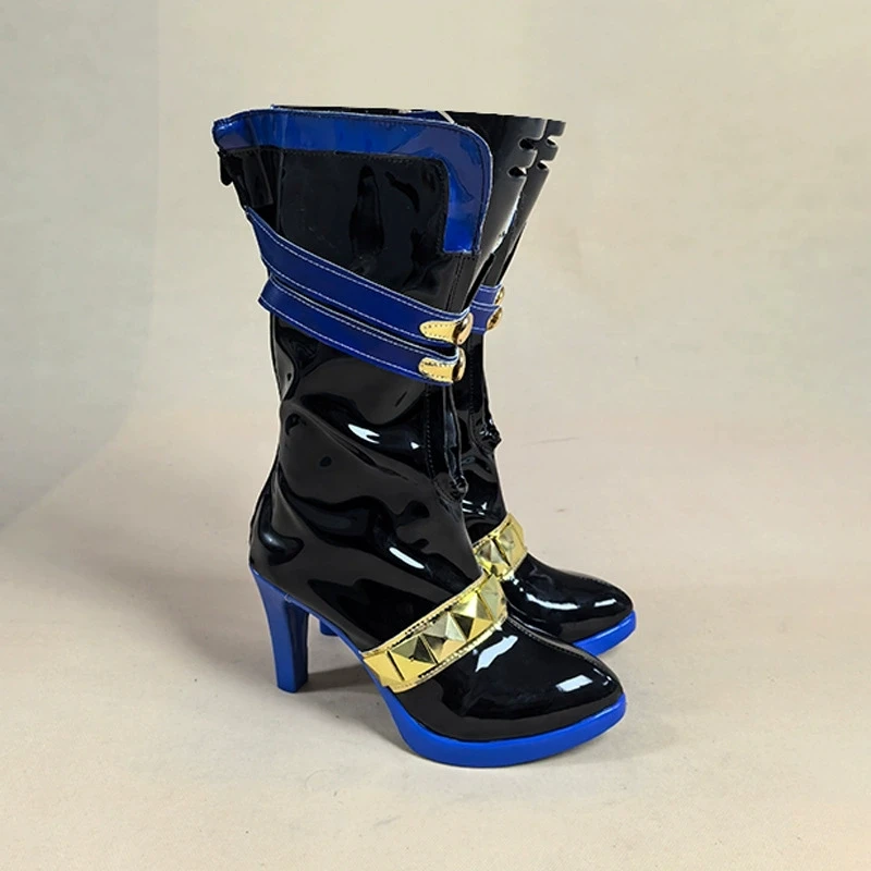 Game Wuthering Waves GALBRENA Cosplay Shoes Women Men Stage High Heels Leather Boots Halloween Costume Prop