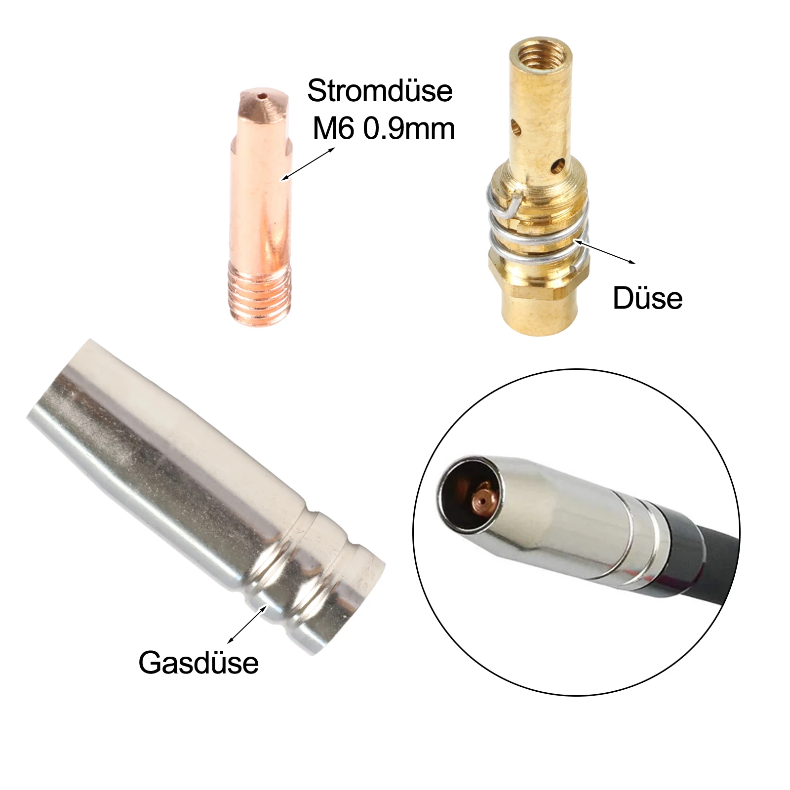 20個入り-銅製mig-mag-15akアクセサリー-mb15溶接トーチ用-溶接専門家向け必須ツールを含む