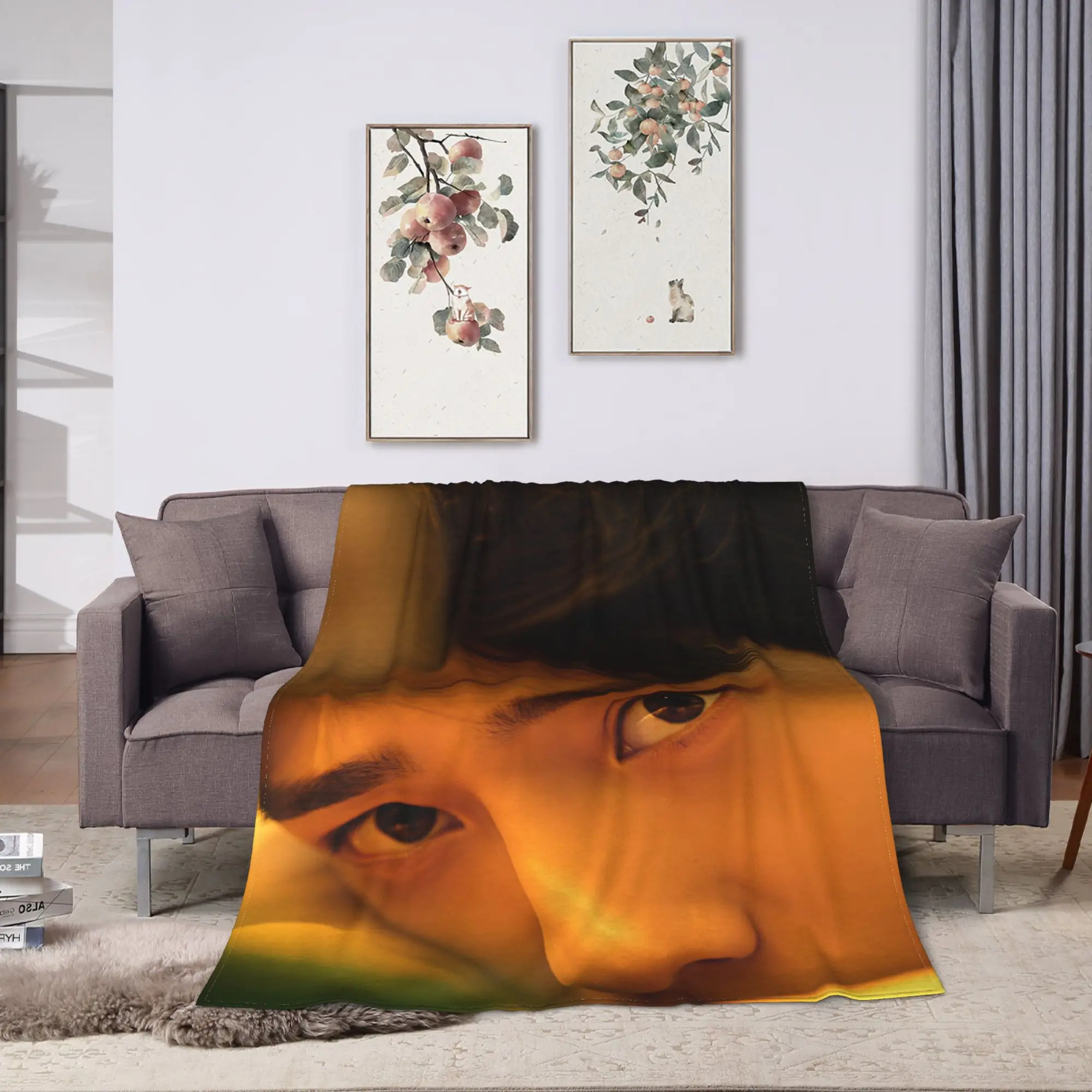 The Early Spring Blanket C Drama Warm Print Plush Throw Blanket For Child Home Decor Flannel Bedspread Bed Cover