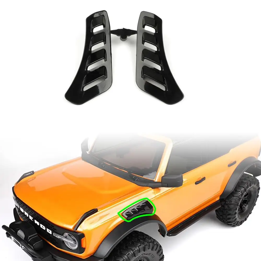 Rcdream piezas decorativas para parrilla lateral, accesorio para Trx4 Traxxas, nueva opción de actualización del cuerpo Bronco, # b6a4